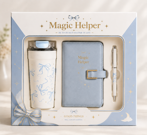 Set Regalo Personalizzato con Tumbler Blu, Peluche e Portamonete per Ragazze, Set Regalo con Tazza in Acciaio Inossidabile - Product Image 1