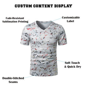 Camisetas Deportivas Sublimadas, Transpirables, de Secado Rápido, Ligeras, 100% Poliéster, Ropa Deportiva OEM y ODM para Hombre - Product Image 5