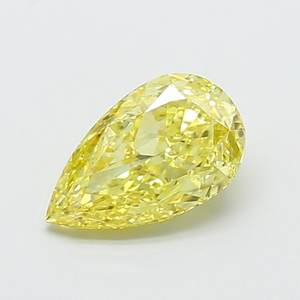 Diamante Cultivado en Laboratorio, Corte Pera, 2.01ct, VS2, Amarillo Intenso Fantasía - Product Image 1