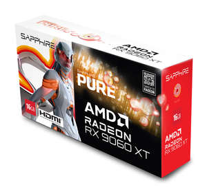S A P H I R E Pure R a d e o n RX 9060 XT 16GB D6 OC PCIe 5,0 VGA RX 9060XT GPU RX9060 XT Tarjeta de video para juegos PC Escritorio - Product Image 6