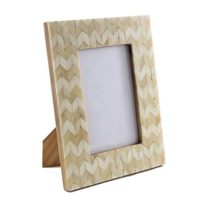 กรอบรูปฝังกระดูกสีขาวและดำขนาดปรับแต่งได้สินค้าตกแต่งผนังรูปทรงสี่เหลี่ยม - Product Image 5