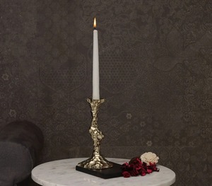 Stunning Decorative Golden Candle Holder Perfect For Living <b>Bedroom</b> Dining Table And Centerpiece Decoration - Product Image 1