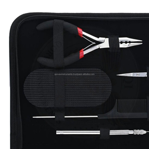 Hair Extension Tools Kit Micro links Pliers Pulling Hook Loop <b>Needle</b> <b>Bead</b> Set - Product Image 3