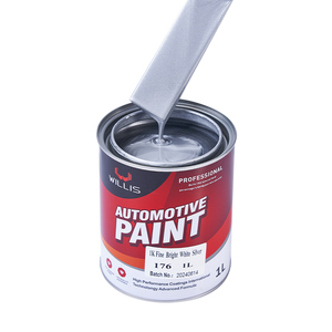 Revêtement argenté blanc brillant <span class=keywords><strong>fin</strong></span> 1K de haute qualité Prix ultra-bas Luminosité moyenne Forte adhérence OEM Revêtement liquide acceptable - Product Image 4