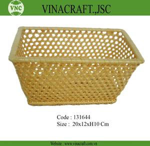 Panier de rangement en bambou rectangulaire d'emballage de stockage à bas prix en matériau naturel 100% du Vietnam - Product Image 3