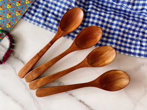 Cuchara de madera de mango largo adecuada para ollas profundas, comidas grandes y uso culinario profesional - Product Image 5