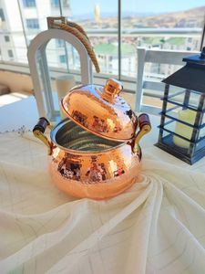 Ustensiles de cuisine traditionnels en cuivre faits à la main Grilles indiennes et poêles à griller Handi en métal - Product Image 5