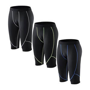 Short de Compression Athlétique pour Homme Poches pour Gym Fitness Casual Running Workout Training Personnalisé OEM Solide Motif Prix - Product Image 1