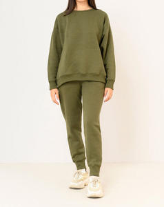 Conjunto Deportivo de 2 Piezas para Mujer, con Cierre Frontal, Corte Regular, Poliéster Cómodo y Transpirable, Top Largo - Product Image 3