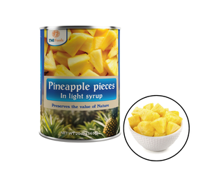 ผลิตภัณฑ์คุณภาพสูงมาตรฐานสากลจากผู้ผลิตเวียดนาม ทีเอ็มไอ ฟู้ดส์ สับปะรดหั่นชิ้นในน้ำเชื่อมบาง 580 มล. บรรจุกระป๋อง - Product Image 2