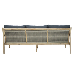 ชุดเฟอร์นิเจอร์ไม้สักสำหรับกลางแจ้ง โซฟาโมเดิร์น ชุดโซฟาสำหรับโรงแรม ร้านอาหาร เฟอร์นิเจอร์ระเบียงสุดหรู โซฟาไม้พร้อมเบาะรองนั่ง - เอริน่า - Product Image 4