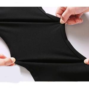 Pantalones Formales de Algodón para Hombre, Elásticos, Rectos, Antiarrugas, de Secado Rápido, Transpirables, Impermeables, Ecológicos, Resistentes al Viento, con Cordón - Product Image 4