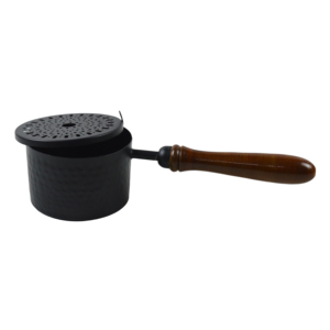 Porte-encens en laiton avec manche en bois Brûleur d'encens Porte-encens avec attrape-cendres Produit tendance Laiton Lobandaan - Product Image 2