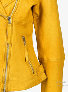 Nueva chaqueta de cuero de alta calidad para damas de diseño de moda para mujeres - Product Image 4