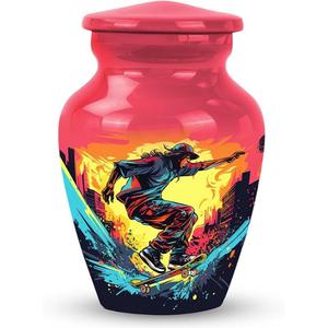 Latest Stock Arrival Hot Selling Outstanding Quality Modern Design Aluminum Adult Cremation <b>Keepsake</b> Urns <b>for</b> Human <b>Ashes</b> - Product Image 3