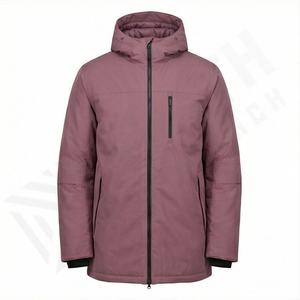 <b>Men's</b> Customized Color Padded Zipper Waterproof <b>Parka</b> Jackets <b>Sale</b> Attached Hood Winter <b>Coats</b> Thermal Warm Insulated Outerwear - Product Image 1