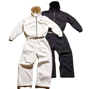 Custom Logo Oversized Tracksuit Set Hoodie and Jogger <b>Pants</b> Streetwear Casual Gym Fitness Wear For Bulk Order - Product Image 2