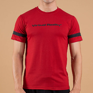 Nueva camiseta informal roja para hombre, moda de verano, camisetas de manga corta con cuello redondo y estampado de Color para hombre - Product Image 5