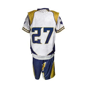 Uniformes de Lacrosse de manga corta con impresión de logotipo personalizado a la venta nuevo y elegante uniforme de Lacrosse de Material superior - Product Image 2