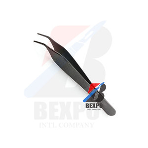 Pince à épiler dentaire demi-or Adson Instruments à épiler dentaires incurvés Manuel - Product Image 3