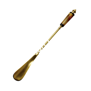Brass Prime Quality Shoehorn With Wood <b>Grip</b> Factory Supplies Metal Ladies Heels Lifter <b>Shoe</b> Horn Stick in Impressive Price - Product Image 2