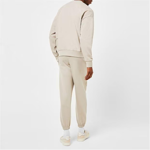 Sweat-shirt blanc et noir personnalisé avec logo pour hommes, vente en gros de vêtements pour hommes - Product Image 2