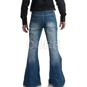 กางเกงยีนส์ทรงบานผู้ชาย สไตล์ล่าสุด ปี 2025 ดีไซน์สั่งทำพิเศษ สินค้ามาใหม่ ล้างสี กางเกงผู้ชาย - Product Image 4