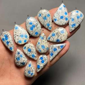 Colección de piedras preciosas de jaspe multicolor natural en tonos vibrantes Elija su favorito para creaciones de joyería artísticas y personalizadas - Product Image 5