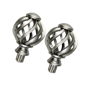 Elegant Design Iron Finials Metal Hardware Accessories Adjustable <b>Curtain</b> Rod <b>for</b> windows <b>Door</b> Home Decoration - Product Image 4