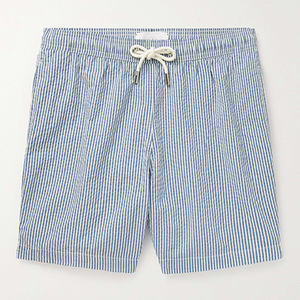 กางเกงว่ายน้ำชายหาดทำจากผ้าฝ้ายระบายอากาศได้ดีสำหรับผู้ชายกางเกงขาสั้นผ้าฝ้ายสำหรับฤดูร้อนออกแบบโลโก้ได้ตามต้องการ - Product Image 4