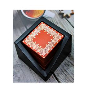 Ensemble de sous-verre en bois naturel personnalisé protection de boissons chaudes et froides pour la cuisine à domicile carton de gros élégant support de sous-verre en bois - Product Image 3