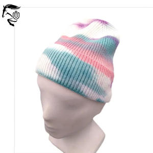 Gorro de invierno de punto personalizado, nuevo estilo Tie Dye, gorro de punto cálido para invierno, hecho en Pakistán - Product Image 5