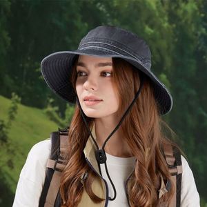 Custom Logo Outdoor Activities Summer Season <b>Sunscreen</b> Fishing and Hiking Female for Woman Bucket Hat - Product Image 6