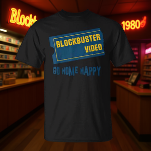 T-Shirt Vintage con Citazione Retrò Stile Blockbuster per Promozioni - Product Image 3