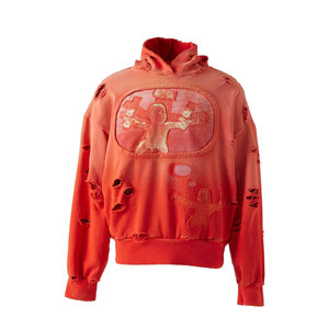 2025 sudaderas con capucha de invierno desgastadas Vintage más vendidas para Sudadera con capucha de poliéster/algodón lavada personalizada Unisex - Product Image 1