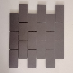 Mosaïque Révolution Rectabricks 2x4 Fullbody Porcelaine Céramique Mosaïque Carrelage Mat Pour Applications Extérieures Murs Extérieurs 300x300mm - Product Image 1