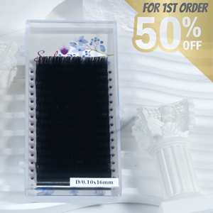 OEM ODM Vente en gros Extensions de cils classiques en cachemire haute qualité coréenne PBT en vrac - Product Image 2