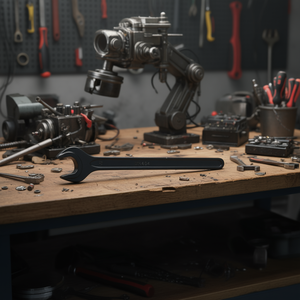 Clé à molette noire de 14 mm, clé 894 blanche, longueur 140 mm, outils d'atelier - Product Image 3