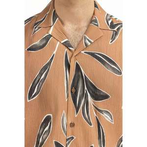 Camisas Casuales para Hombre, 100% Algodón, Antiarrugas, a Rayas, Corte Regular, Suministro ODM MN-CS-SS25-229 - Product Image 1