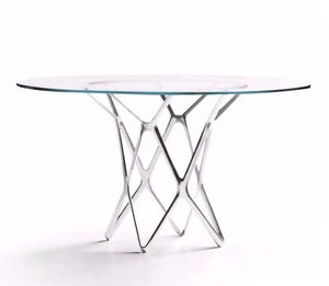 Tables industrielles en métal pour les commandes en gros de cafés bienvenue, tables durables de qualité supérieure avec dessus rond ou personnalisé - Product Image 3