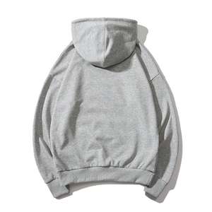 เสื้อฮู้ดใส่ได้ทั้งชายและหญิงสีน้ำตาลปรับขนาดได้โลโก้ด้านหน้าทรงหลวมเครื่องแต่งกายแบบตะวันตก - Product Image 2