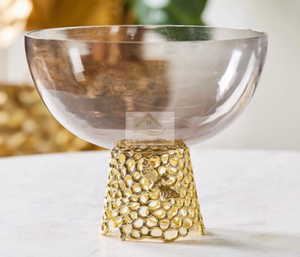 New Customized Bowl Aluminum Cast Silver Color With <b>Tree</b> <b>Branch</b> Style Decorative Bowl Minimum MOQ Lowest Price for B2B and B2C - Product Image 3