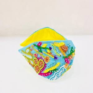 2023ที่ยอดเยี่ยมประดับแบบลำลองและอเนกประสงค์ลายดอกไม้ใต้น้ำที่ออกแบบมาสำหรับเมล็ดพันธุ์ใบไม้ที่คาดผมสไตล์ผ้าโพกหัวประดับลูกปัด - Product Image 2