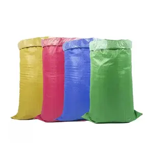 Großhandel PP gewebte Tasche transparent 50kg 20kg 10kg PP gewebte Tasche Kunststoff-PP gewebte Tasche für Zement/Mehl/Reis