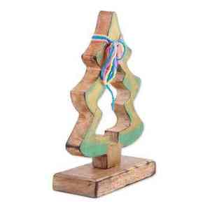 Premium Mango <b>Wood</b> Christmas Tree <b>Sculpture</b> Handmade Holiday Decor Ideal for Festive Home Styling - Product Image 2