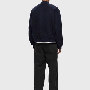 New Arrival High Quality 100% <b>Wool</b> Canvas Winter Varsity Jacket for Men Custom Logo Front Design College Baseball Bomber Style - Product Image 2