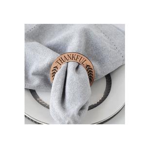 Ensemble d'anneaux de serviette en bois artisanal pour tables à manger élégantes, mariages, occasions festives, hôtels, restaurants et maisons - Product Image 5