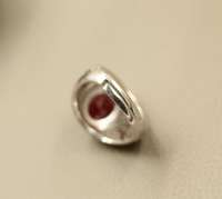 Bague ajustable classique en argent sterling 925 avec rubis rouge TASBIYA GEMS pour femmes et jeunes filles, cadeau de fête, taille 8 US, certifiée par un tiers, rhodiée