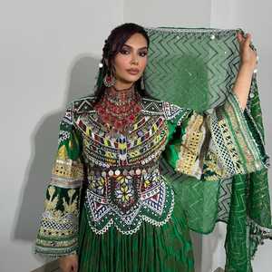 New Arrival Afghani Pakistani Wedding Party Wear Dresses for Women Heavy Embroidery Bohemian Vintage Afghan Kuchi Dresses Women - Product Image 5