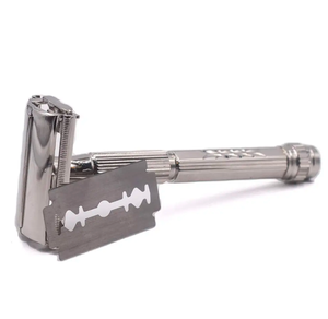 Rasoir de sécurité 2-en-1 réutilisable et écologique OEM ANAAIF, instrument de beauté à bord droit en acier inoxydable, vente en gros, produit phare - Product Image 1